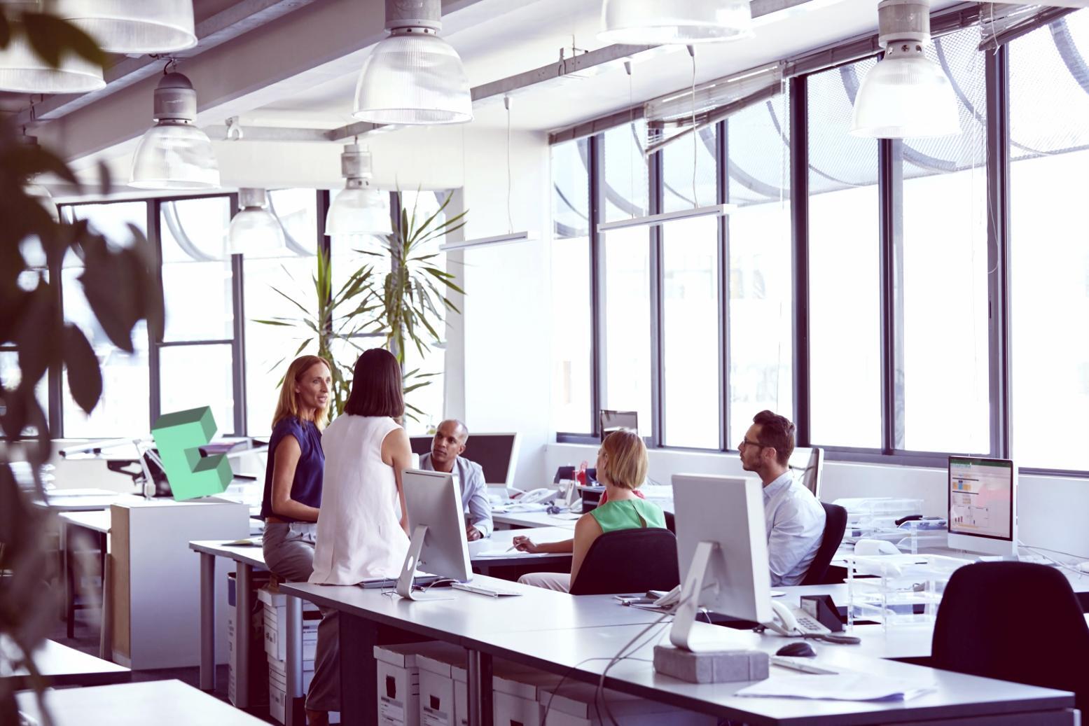 Teilnehmer in interaktiver Übung